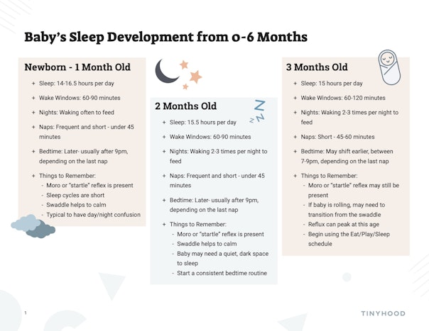 Baby Sleep Development from 0-6 Months Preview Image