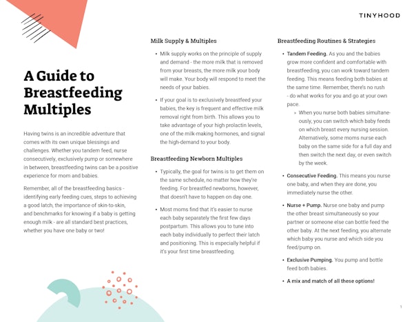 A Guide to Breastfeeding Multiples Preview Image