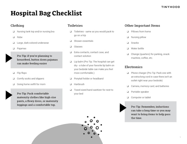 Hospital Bag Checklist Preview Image