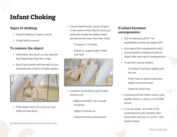 Infant Choking Guide Preview Image