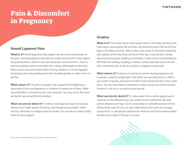 Pain & Discomfort in Late-Pregnancy Preview Image
