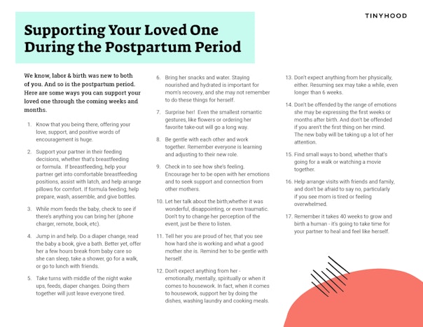 Supporting Your Loved One During the Postpartum Period Preview Image