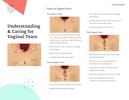 Understanding & Caring for Vaginal Tears Preview Image