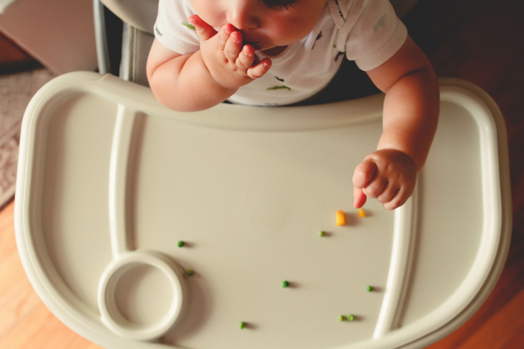 Baby eating solids