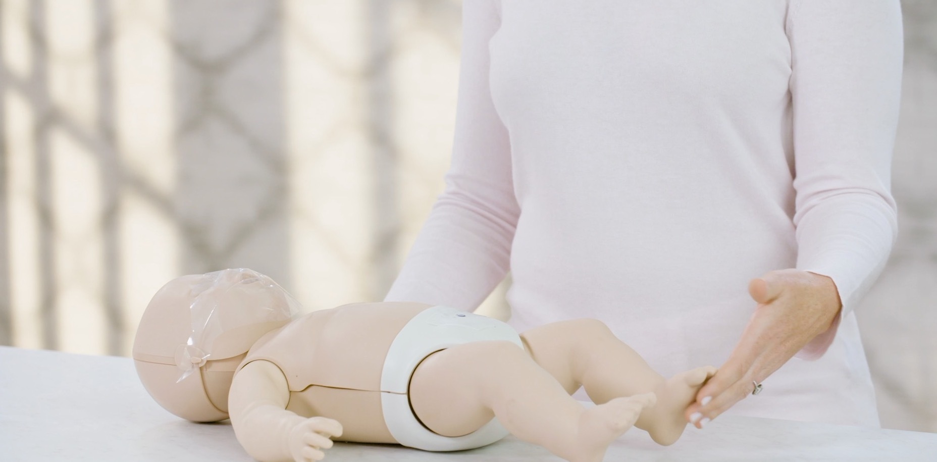 Infant CPR rescue breaths